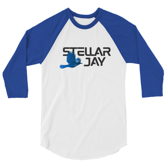 Stellar Jay 3/4 Sleeve Raglan Unisex Shirt - Dark